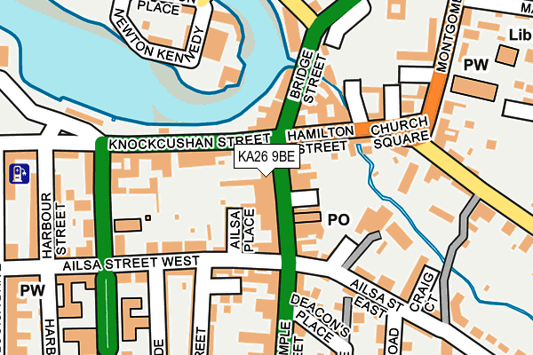 KA26 9BE map - OS OpenMap – Local (Ordnance Survey)