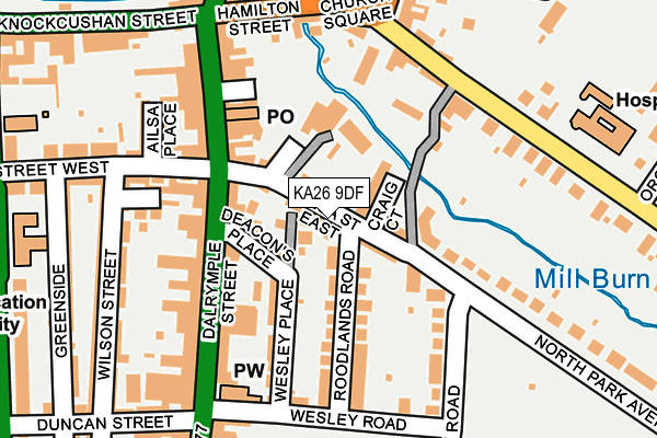 KA26 9DF map - OS OpenMap – Local (Ordnance Survey)