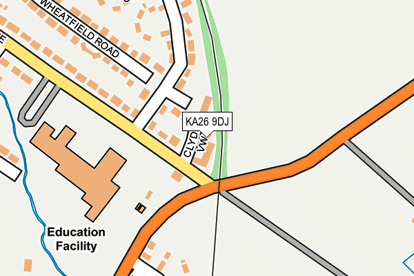 KA26 9DJ map - OS OpenMap – Local (Ordnance Survey)