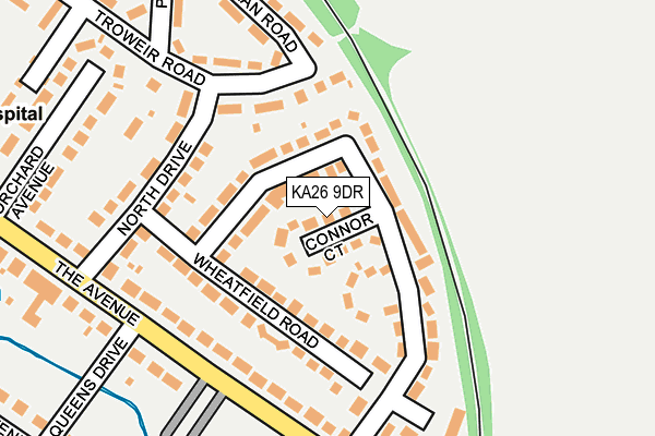 KA26 9DR map - OS OpenMap – Local (Ordnance Survey)