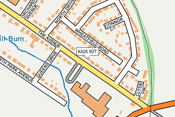 KA26 9DT map - OS OpenMap – Local (Ordnance Survey)