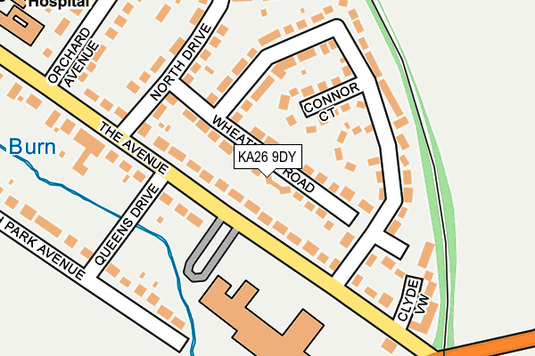 KA26 9DY map - OS OpenMap – Local (Ordnance Survey)