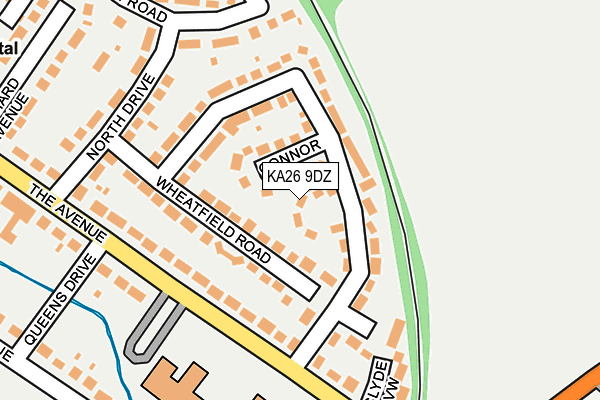 KA26 9DZ map - OS OpenMap – Local (Ordnance Survey)