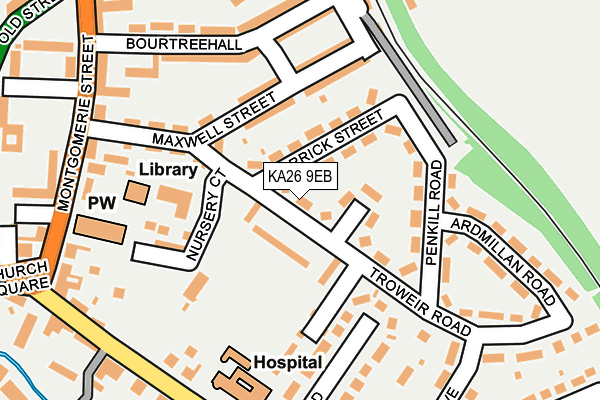 KA26 9EB map - OS OpenMap – Local (Ordnance Survey)