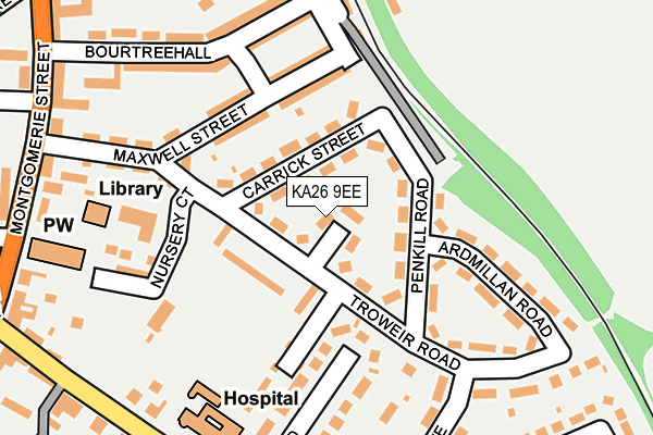 KA26 9EE map - OS OpenMap – Local (Ordnance Survey)