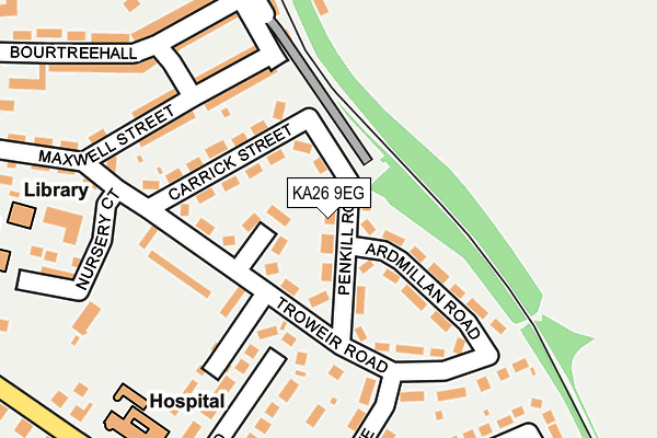 KA26 9EG map - OS OpenMap – Local (Ordnance Survey)