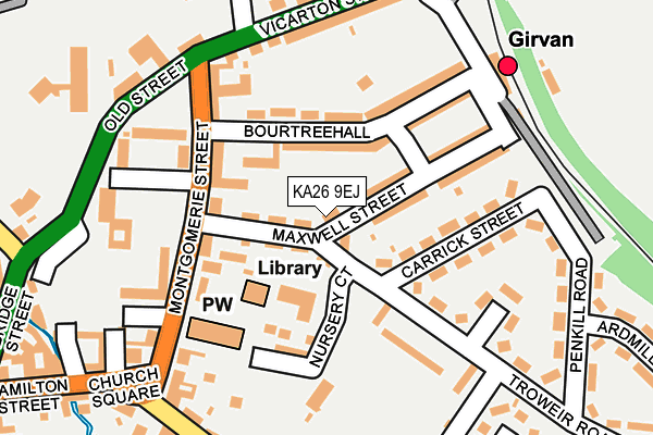 KA26 9EJ map - OS OpenMap – Local (Ordnance Survey)