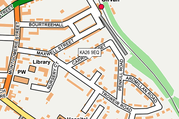 KA26 9EQ map - OS OpenMap – Local (Ordnance Survey)
