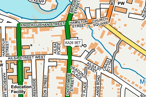 KA26 9ET map - OS OpenMap – Local (Ordnance Survey)