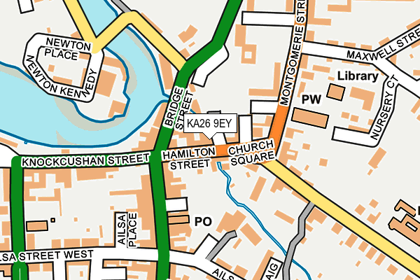 KA26 9EY map - OS OpenMap – Local (Ordnance Survey)