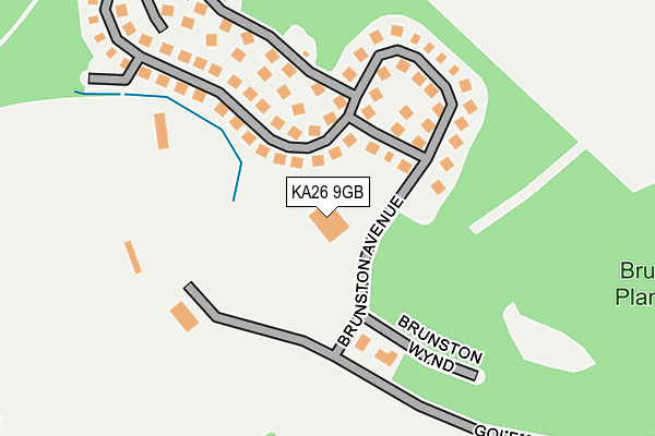 KA26 9GB map - OS OpenMap – Local (Ordnance Survey)