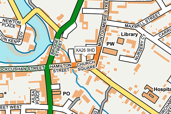KA26 9HD map - OS OpenMap – Local (Ordnance Survey)