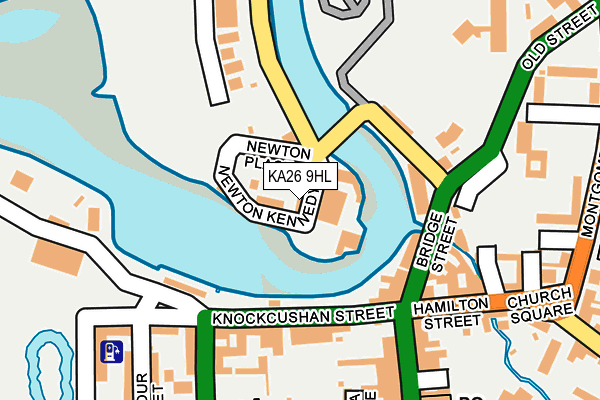 KA26 9HL map - OS OpenMap – Local (Ordnance Survey)