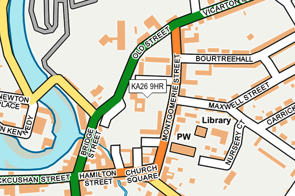 KA26 9HR map - OS OpenMap – Local (Ordnance Survey)
