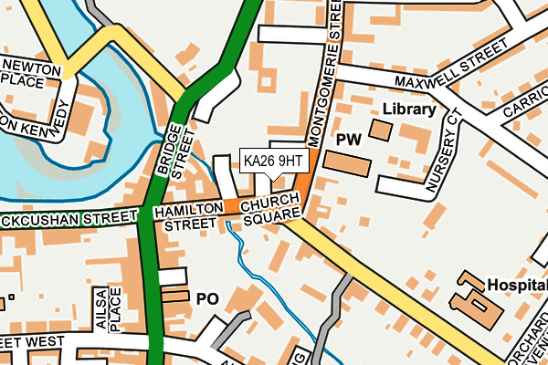 KA26 9HT map - OS OpenMap – Local (Ordnance Survey)