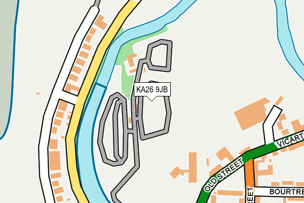 KA26 9JB map - OS OpenMap – Local (Ordnance Survey)