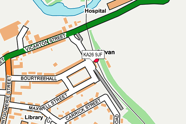 KA26 9JF map - OS OpenMap – Local (Ordnance Survey)