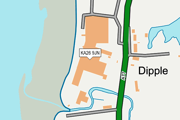KA26 9JN map - OS OpenMap – Local (Ordnance Survey)