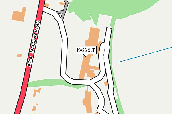 KA26 9LT map - OS OpenMap – Local (Ordnance Survey)
