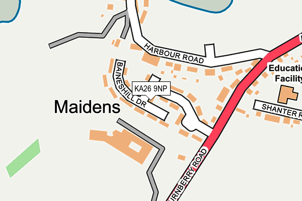 KA26 9NP map - OS OpenMap – Local (Ordnance Survey)