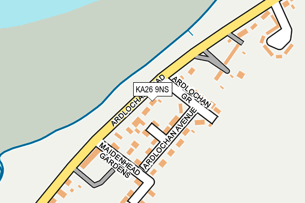 KA26 9NS map - OS OpenMap – Local (Ordnance Survey)