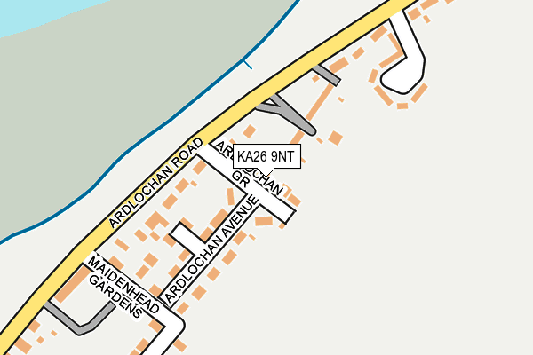 KA26 9NT map - OS OpenMap – Local (Ordnance Survey)