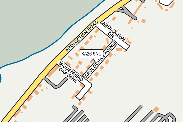 KA26 9NU map - OS OpenMap – Local (Ordnance Survey)