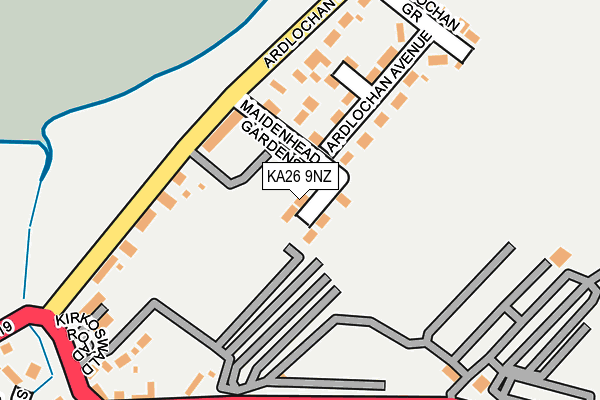 KA26 9NZ map - OS OpenMap – Local (Ordnance Survey)