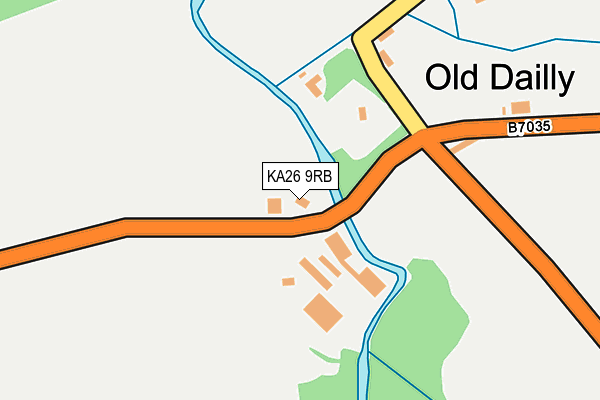 KA26 9RB map - OS OpenMap – Local (Ordnance Survey)