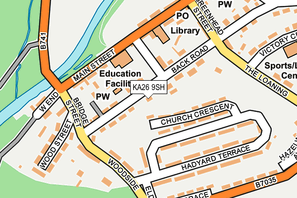 KA26 9SH map - OS OpenMap – Local (Ordnance Survey)