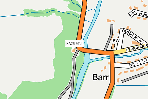 KA26 9TJ map - OS OpenMap – Local (Ordnance Survey)