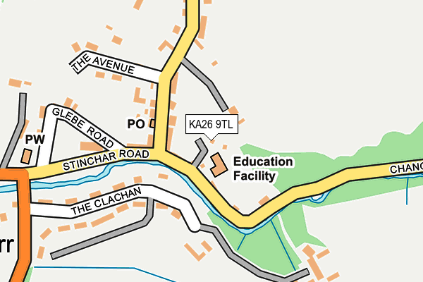 KA26 9TL map - OS OpenMap – Local (Ordnance Survey)