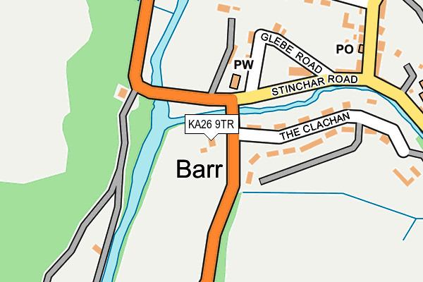 KA26 9TR map - OS OpenMap – Local (Ordnance Survey)
