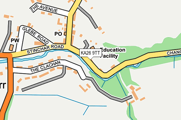 KA26 9TT map - OS OpenMap – Local (Ordnance Survey)