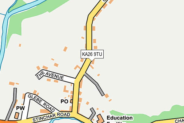 KA26 9TU map - OS OpenMap – Local (Ordnance Survey)