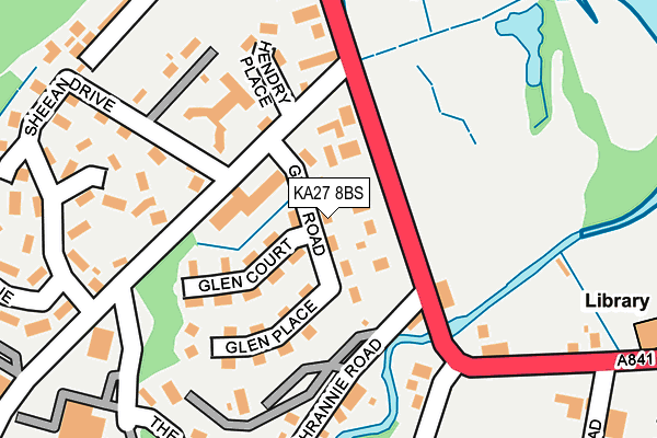 KA27 8BS map - OS OpenMap – Local (Ordnance Survey)