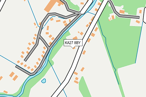 KA27 8BY map - OS OpenMap – Local (Ordnance Survey)