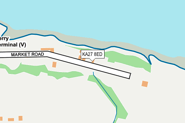 KA27 8ED map - OS OpenMap – Local (Ordnance Survey)