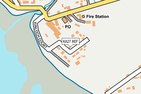 KA27 8EF map - OS OpenMap – Local (Ordnance Survey)