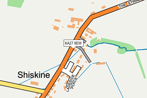 KA27 8EW map - OS OpenMap – Local (Ordnance Survey)