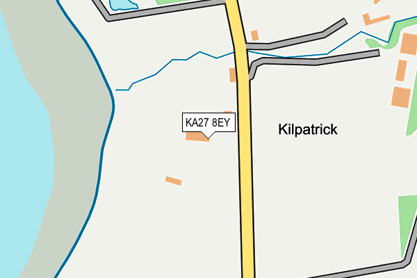KA27 8EY map - OS OpenMap – Local (Ordnance Survey)