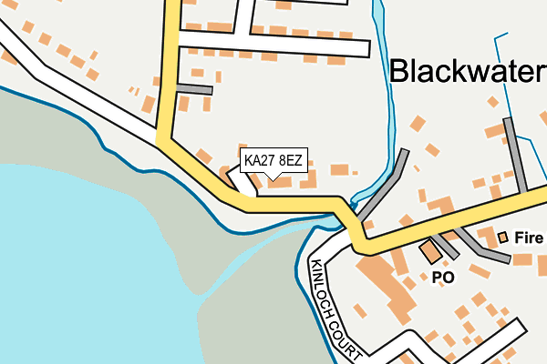 KA27 8EZ map - OS OpenMap – Local (Ordnance Survey)