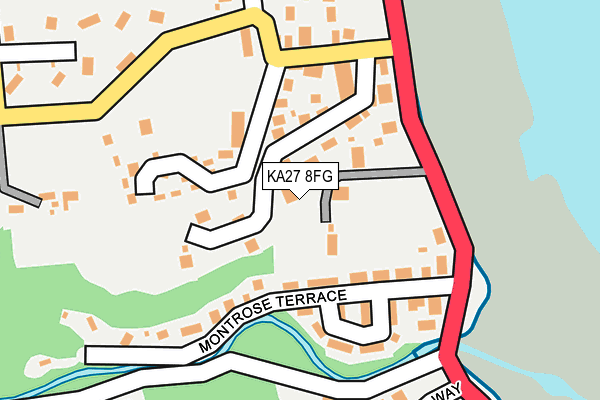 KA27 8FG map - OS OpenMap – Local (Ordnance Survey)