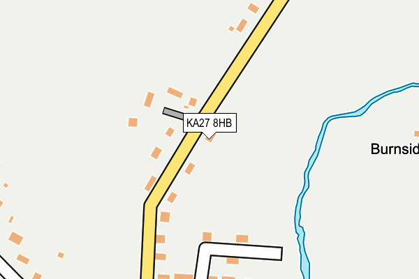 KA27 8HB map - OS OpenMap – Local (Ordnance Survey)