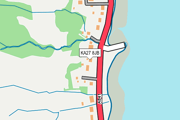 KA27 8JB map - OS OpenMap – Local (Ordnance Survey)