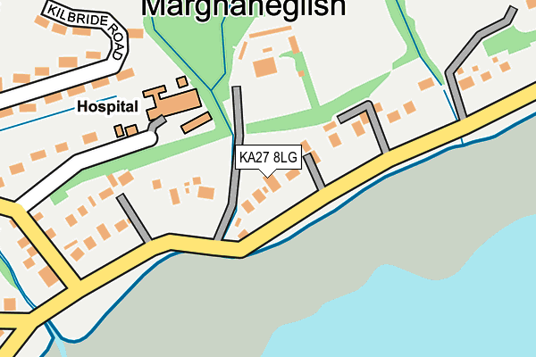KA27 8LG map - OS OpenMap – Local (Ordnance Survey)