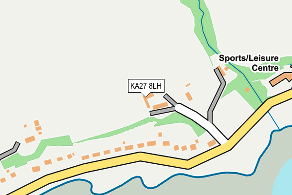 KA27 8LH map - OS OpenMap – Local (Ordnance Survey)