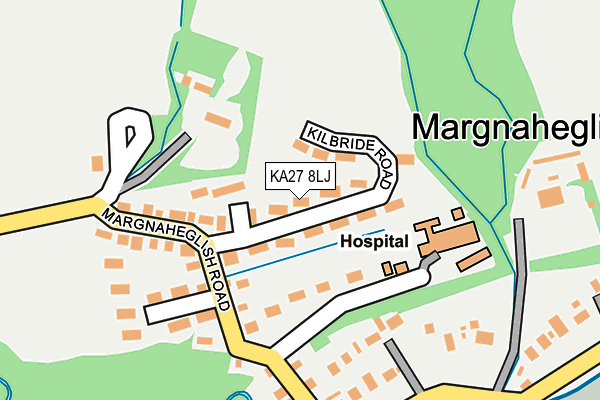 KA27 8LJ map - OS OpenMap – Local (Ordnance Survey)