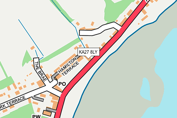 KA27 8LY map - OS OpenMap – Local (Ordnance Survey)