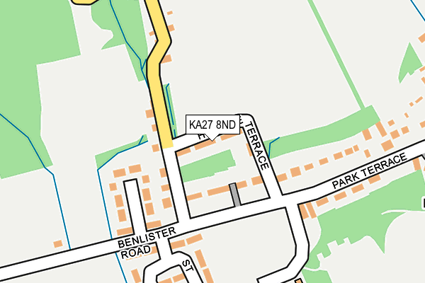 KA27 8ND map - OS OpenMap – Local (Ordnance Survey)